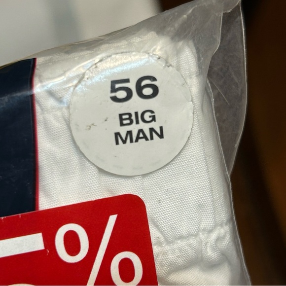 Roundtree & Yorke Boxers Big Man Size 56 Full-Cut 100% Combed Cotton White NEW - Picture 3 of 5